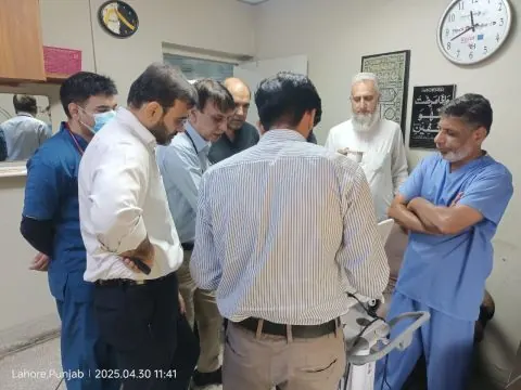 Echocardiography demonstration — Punjab Institute of Cardiology (PIC), Lahore